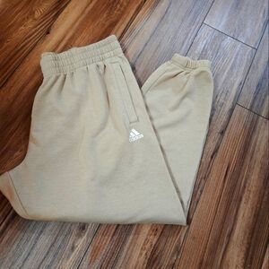XL ADIDAS Tan Sweatpants Casual Comfy Lounge